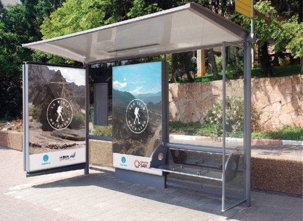 exemplo de design de cartaz de rua