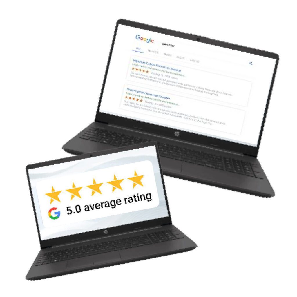show reviews and increase your seo