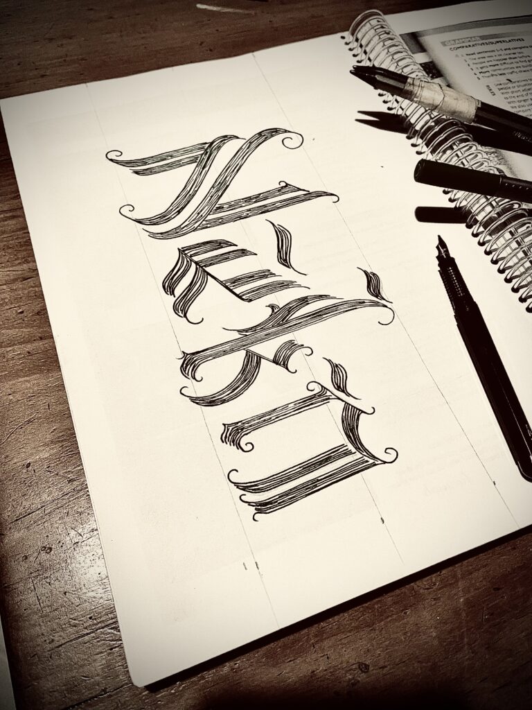 home made-lettering-calligraphic